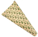 Бумага упаковочная 70*100см "Елочки" крафт, НГ, инд.уп.