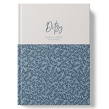 Книга для записей А4 100л кл. "DITSY. Blue Flowers" 7БЦ, глянц.лам, офсет