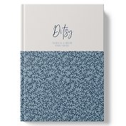 Книга для записей А4 100л кл. "DITSY. Blue Flowers" 7БЦ, глянц.лам, офсет