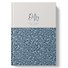 Книга для записей А4 100л кл. "DITSY. Blue Flowers" 7БЦ, глянц.лам, офсет - 0