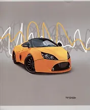 Тетрадь в клетку Listoff, "Победитель гонки", 48 листов, в ассортименте