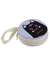 Монетница на молнии Cute cat (7см) (металл) (ПВХ бокс)