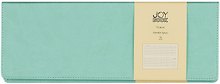 Планинг недат. 56л "Joy Book" ментоловый, настольный, иск.кожа 7Б, скругл.углы, съемный тонир.блок, тисн.фольгой, евроспираль, офсет
