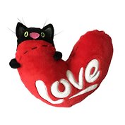 Игрушка, мягкая, Gulliver/Гулливер, Кот с сердцем