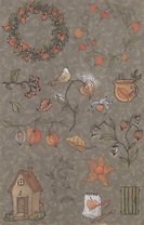 Рисовая бумага для декупажа "Физалис"