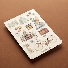 Открытка одинарная 14,5*10,5см Велосипед