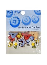 Набор пуговиц Birds Bees (5424) (упаковка)
