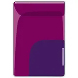 Папка-уголок для заметок "МАЛИНОВЫЙ + ФИОЛЕТОВЫЙ" 8.5*12, 2шт. в наборе, 2 отделения, пластик, фигурная вырубка, липкий слой 