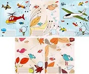 Тетрадь в клетку Academy Style, "Самолет", 12 листов, в ассортименте