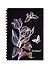 Скетчбук А6 30л "Цветы" черн. блок 120г/м2, карт.обл., тв.подложка, гребень - 0