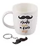 Подарочный набор Кружка и брелок-усы Make today a Good day (коробка) (керамика) (12-topsun-202409-01) - 1