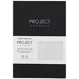 Планнер тематический А5 100л "Progect journal №1" иск.кожа, интегр.переплет, тисн.фольгой, офсет