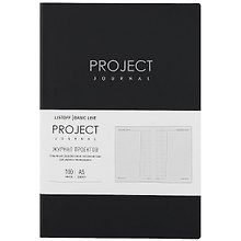 Планнер тематический «Progect journal №1» А5, 100 листов, экокожа, Listoff