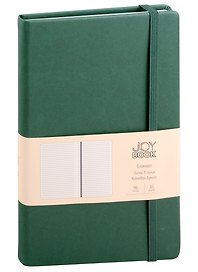 Книга для записей А5 96л лин. "Joy Book. Заколдованный лес" иск.кожа, тонир.блок, скругл.углы, ляссе, резинка, карман на задн.форзаце
