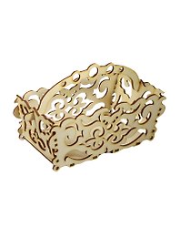 Конфетница с ручкой ажурная (152163) (дерево) (упаковка)