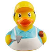 Игрушка для ванной, уточка резиновая FUNNY DUCKS "Уточка Строитель" (1941) - 1