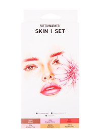 Маркеры 06цв "Skin 1" карт.кор., Sketchmarker
