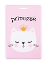 Чехол для карточек Princess (кошечка в короне) (глиттер) (ДГ2020-254)