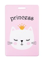 Чехол для карточек Princess (кошечка в короне) (глиттер) (ДГ2020-254)