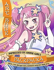 Art Book. Impressed by Anime-girls. Раскраска - 0