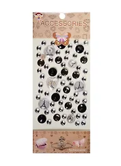 Набор для творчества Наклейки стразы с сюжетами Серый