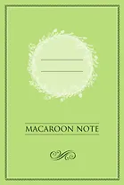 Блокнот с цветными страницами (фисташка, мягкая обложка, линовка, на скобе)