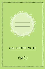 Блокнот с цветными страницами (фисташка, мягкая обложка, линовка, на скобе)