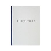 Книга учета А4 60л кл. карт.обл., втачку, синий корешок, inФОРМАТ