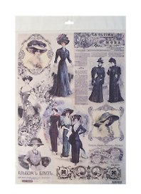 Рисовая бумага для декупажа Craft Premier Дамы (28,2х38,4см) (25 г/м)