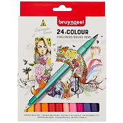 Линеры двусторонние 24цв "Brushpen"
