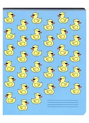 Тетрадь в клетку Эксмо, "Уточка в очках", 48 листов