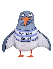 Подушка декоративная антистресс СПб Чайка Питер там (Ярошевская) (АН2025-14)