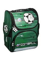 Ранец школьный "ГОЛ" 35*26*15см, полиэстер, зеленый, Феникс