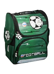 Ранец школьный "ГОЛ" 35*26*15см, полиэстер, зеленый, Феникс