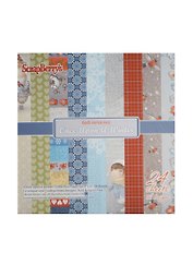 Бумага для скрапбукинга «Однажды Зимой», 24 листа, 15х15 см, 170 г/м2, ScrapBerry's