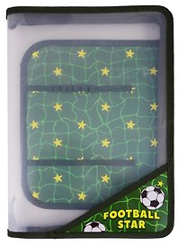 Папка для труда «Football Star» А4, пластик, на молнии с трёх сторон, Феникс+