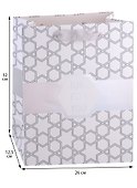 Пакет А4 32*26*12,5 "Grey and white" нейтр., бум.мат.ламинат  - 1