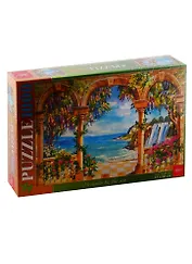 Пазл HATBER 1000 эл. 680х450мм.Веранда у моря