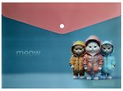 Папка-конверт А4 на кнопке "Коты AI"