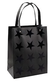 Пакет А5 23*18*10 "Black Stars" нейтр., бум.мат