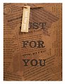 Пакет А3 46*33*10 "Newspaper" нейтр., бум.мат.ламинат 