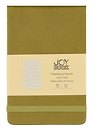 Блокнот А6- 100л лин. "Joy Book. Оливковый" 7БЦ, иск.кожа, тонир.блок, скругл.углы, горизонт.резинка, карман