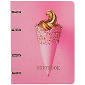 Тетрадь на кольцах «My dreams. Golden ice cream» 100 листов в клетку, А5, сменный блок - Unnika - 0