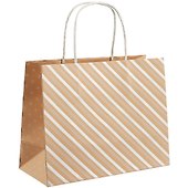Пакет А5 18*23*10 "Gold stripes" нейтр., бум.мат.ламинат - 0