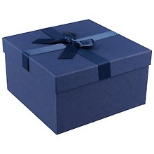 Подарочная коробка «Синие ромбы» большая