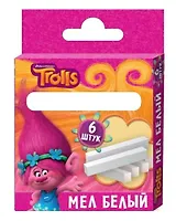 Мел, Centrum, белый, 6шт, Тролли