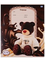 Тетрадь в косую линейку BG, Choco&Milk, 12 листов, в ассортименте