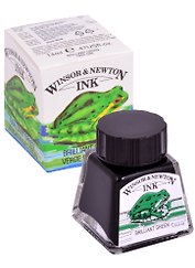 Тушь художественная Winsor&Newton, 14 мл, зеленый бриллиант