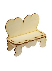Мебель кукольная для росписи Диван-1 (2150233) (игрушка из дерева) (упаковка)