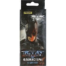 Фломастеры 06цв "Бэтмен" вент.колпачок, к/к, Proff